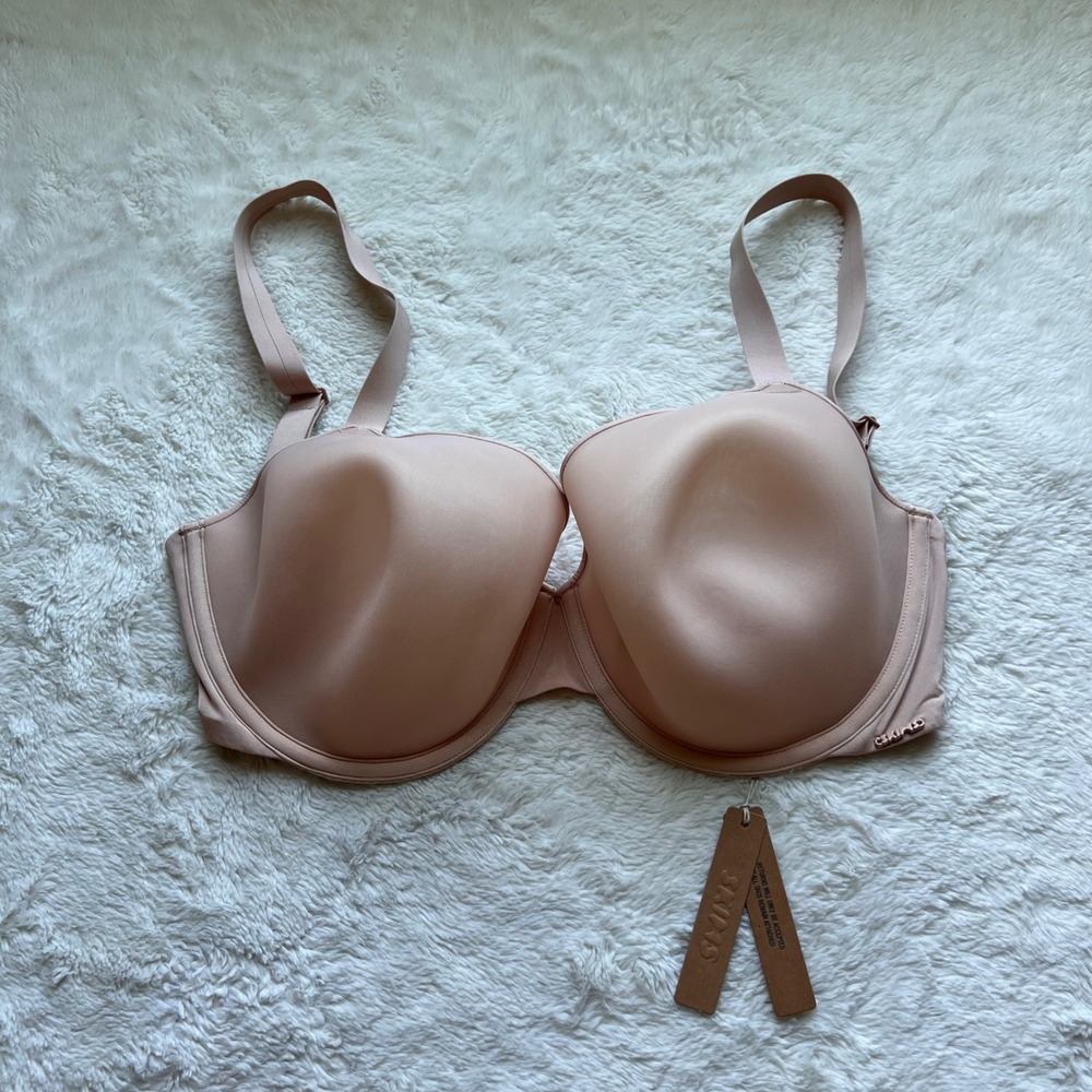 SKIMS Womens Weightless Demi Bra Mica Tan Beige Underwire 36H BR-DEM-1893 NWT